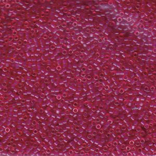 Miyuki 11/0 Delica Bead - DB775 - Matte Transparent Dyed Fuchsia - 100gm Bag