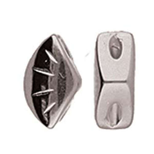Polonia - Gem Duo Side Bead - Antique Silver  CYM-GD-012217-SP