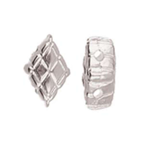 Plaka - Gem Duo Bead Substitute - Antique Silver  CYM-GD-012227-SP