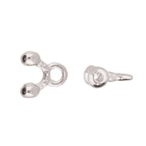 Alona II - 8/0 Beads Bead Ending - Antique Silver  CYM-M80-012329-SP