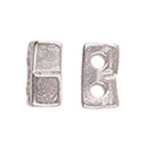 Klouvas - Half Tila Bead Bead Substitute - Antique Silver  CYM-HT-012325-SP
