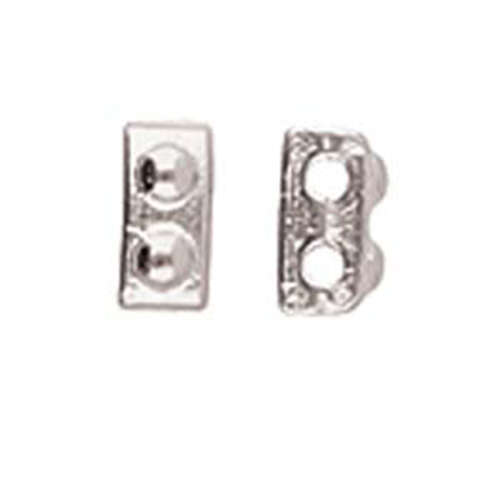 Ornos - Half Tila Bead Bead Substitute - Antique Silver  CYM-HT-012331-SP