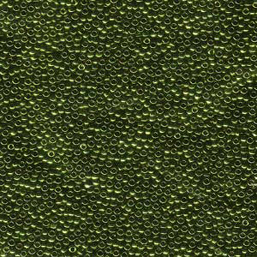 Miyuki 15/0 Rocaille Bead - 15-9459 - Metallic Olive - 250gm Bag