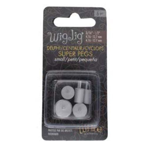 Super Pegs Round Small - Delphi - 6 Pieces - WJDELPHIPEGSM