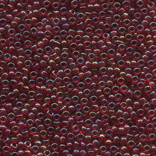 Miyuki 11/0 Rocaille Bead - 11-92249 - Crystal Lined Cranberry AB - 250gm Bag