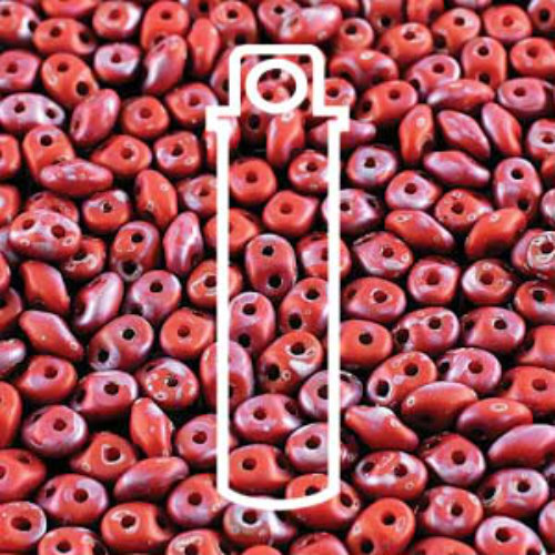 Mini Duo 2mm x 4mm - DU0493200-85001 - Matte Coral Red Nebula - 8gm Tube