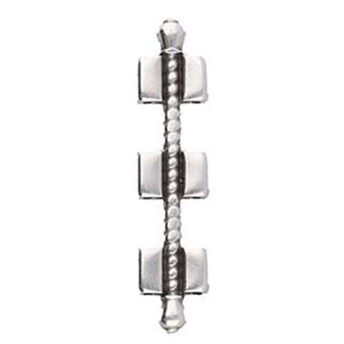 Kalogeros - Tila Bead Connector - Antique Silver  CYM-TL-012512-SP