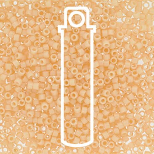 Miyuki 11/0 Delica Bead - DB2351 - Duracoat Opaque French Vanilla - 7.2gm Tube