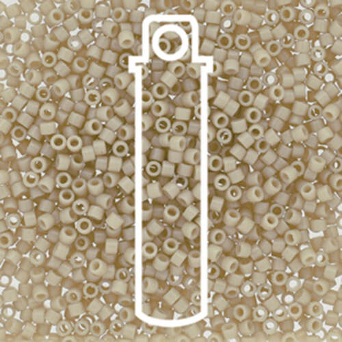 Miyuki 11/0 Delica Bead - DB2362 - Duracoat Opaque Off White - 7.2gm Tube