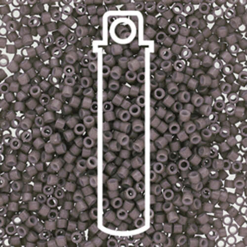 Miyuki 11/0 Delica Bead - DB2367 - Duracoat Opaque Slate Grey - 7.2gm Tube