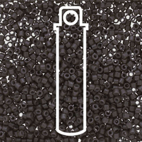 Miyuki 11/0 Delica Bead - DB2368 - Duracoat Opaque Charcoal Grey - 7.2gm Tube