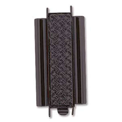 Beadslide Clasp Cross Hatch - Black - CLSP207BK-30