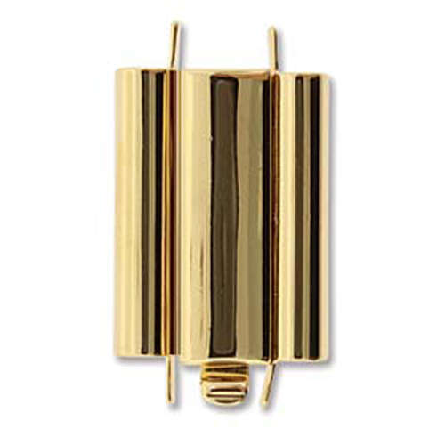 Beadslide Clasp Smooth Plain - Gold - CLSP216GP-22