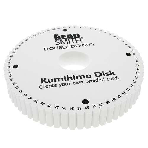 Kumihimo 6 Inch 64 Slot 20mm Thick Round Disc with 35mm Hole - KD665