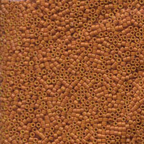 Miyuki 11/0 Delica Bead - DB653 - Opaque Dyed Pumpkin - 100gm Bag