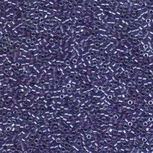 Miyuki 11/0 Delica Bead - DB906 - Sparkling Purple Lined Crystal - 100gm Bag