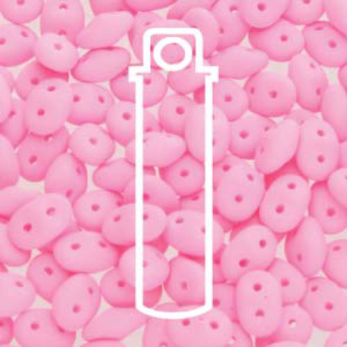 Super Duo 2.5mm x 5mm - DU0502010-92923 - Matte Bondeli Soft Pink - 22.5gm Tube