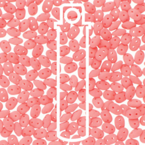 Super Duo 2.5mm x 5mm - DU0502010-92944 - Matte Bondeli Coral - 22.5gm Tube