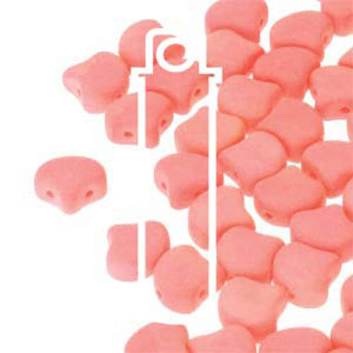 Ginko Leaf 7.5mm x 7.5mm - GNK8702010-92944 - Matte Bondeli Coral - 22gm Tube