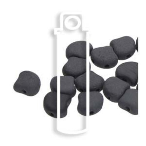 Ginko Leaf 7.5mm x 7.5mm - GNK8723980-84110 - Matte Jet - 22gm Tube