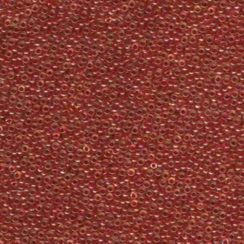 Miyuki 15/0 Rocaille Bead - 15-9363 - Light Cranberry Lined Topaz Luster - 250gm Bag