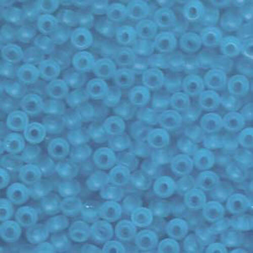 Miyuki 6/0 Rocaille Bead - 6-9148F - Matte Transparent Aqua - 250gm Bag