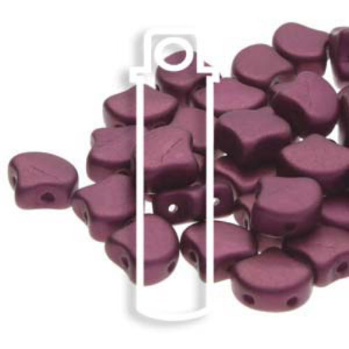 Ginko Leaf 7.5mm x 7.5mm - GNK8702010-29721 - Chatoyant Shimmer Burgundy - 22gm Tube