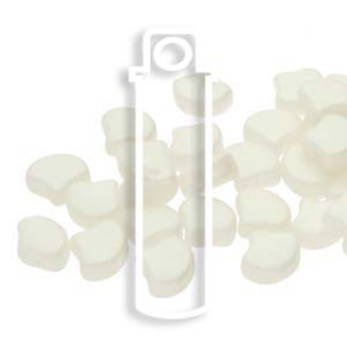 Ginko Leaf 7.5mm x 7.5mm - GNK8702010-29703 - Chatoyant Shimmer White - 22gm Tube