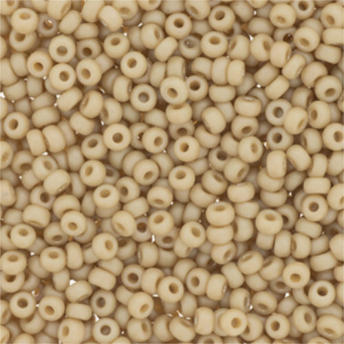 Miyuki 8/0 Rocaille Bead - 8-94691 - Frost Opaque Glaze Rainbow Ivory - 100gm Bag