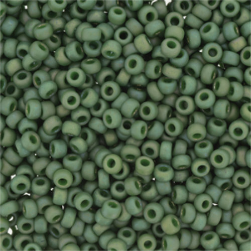 Miyuki 8/0 Rocaille Bead - 8-94700 - Frost Opaque Glaze Rainbow  Shamrock - 100gm Bag