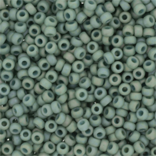 Miyuki 8/0 Rocaille Bead - 8-94701 - Frost Opaque Glaze Rainbow Celadon - 100gm Bag