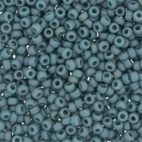 Miyuki 8/0 Rocaille Bead - 8-94702 - Frost Opaque Glaze Rainbow Peacock - 100gm Bag