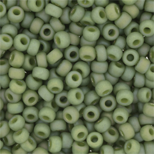 Miyuki 6/0 Rocaille Bead - 6-94698 - Frost Opaque Glaze Rainbow Kiwi - 100gm Bag