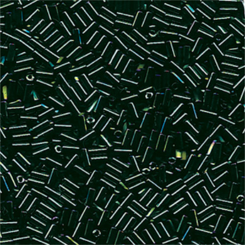 Miyuki 3mm Bugle Bead - BGL1-9453 - Metallic Green Iris - 250gm Bag