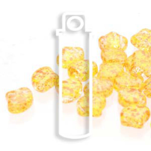 Ginko Leaf 7.5mm x 7.5mm - GNK8700030-24402 - Confetti Splash Orange Yellow - 22gm Tube