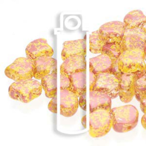 Ginko Leaf 7.5mm x 7.5mm - GNK8700030-24403 - Confetti Splash Red Yellow - 22gm Tube