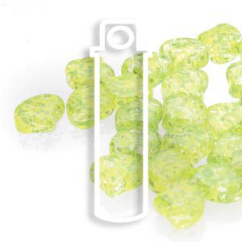 Ginko Leaf 7.5mm x 7.5mm - GNK8700030-24405 - Confetti Splash Yellow Green - 22gm Tube