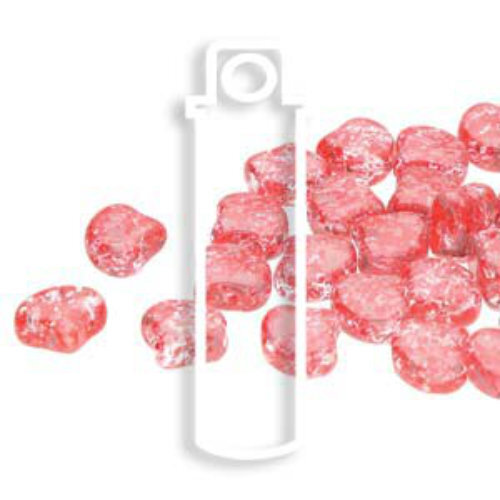Ginko Leaf 7.5mm x 7.5mm - GNK8700030-24401 - Confetti Splash Red Pink - 22gm Tube