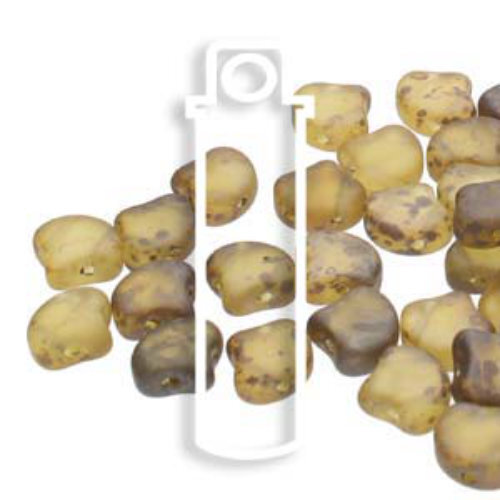 Ginko Leaf 7.5mm x 7.5mm - GNK8700030-83500 - Matte Crystal Rembrandt - 22gm Tube
