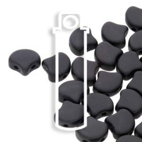 Ginko Leaf 7.5mm x 7.5mm - GNK8702010-29400 - Matte Metallic Black - 22gm Tube