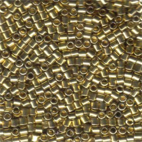 Miyuki 8/0 Delica Bead - DBL-0034 - Lined Light 24K Gold - 50gm Bag