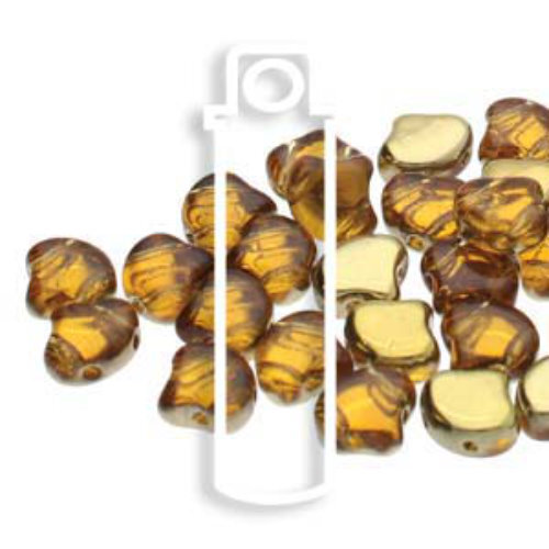 Ginko Leaf 7.5mm x 7.5mm - GNK8710060-26442 - Backlit Golden Ice - 22gm Tube
