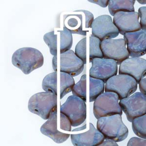 Ginko Leaf 7.5mm x 7.5mm - GNK8720060-83500 - Amethyst Matte Rembrandt - 22gm Tube