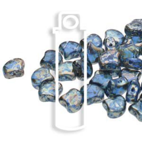 Ginko Leaf 7.5mm x 7.5mm - GNK8730060-43500 - Sapphire Rembrandt - 22gm Tube