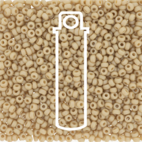 Miyuki 11/0 Rocaille Bead - 11-94691 - Frost Opaque Glaze Rainbow Ivory - 24gm Tube