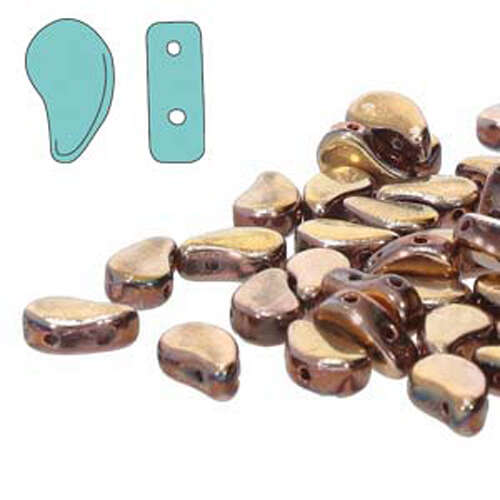 Paisley Duo 8mm x 5mm - Crystal Capri - PD8500030-27101 - 100gm Bag