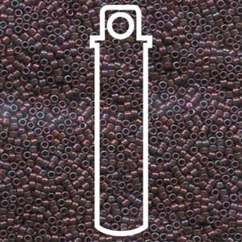 Miyuki 11/0 Delica Bead - DB129 - Mulberry Rainbow Gold Luster - 7.2gm Tube