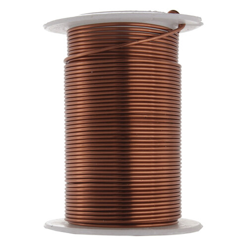 Tarnish Resistant Medium Temper Antique Copper 18 Gauge Round Wire - 10yd / 9m Roll - Box of 12 - NC-NTW18AC