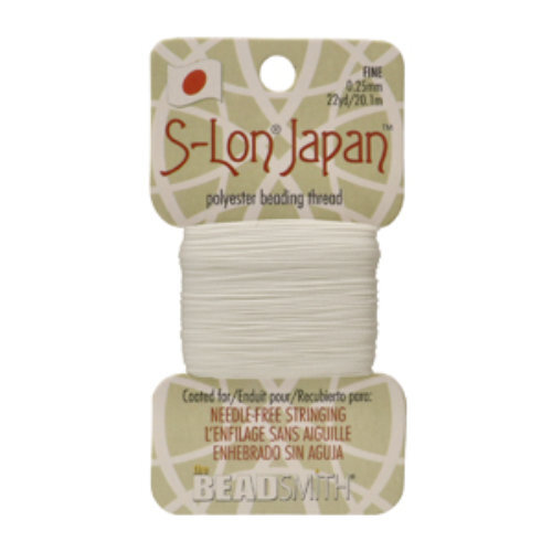 S-Lon Cord - Japan - 0.25mm - White - SLJPF-WH