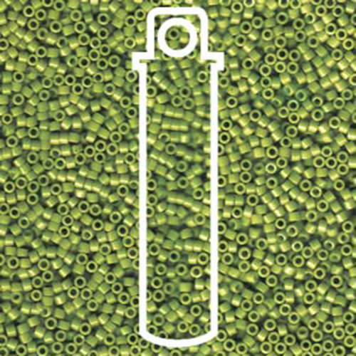 Miyuki 11/0 Delica Bead - DB1135 - Opaque Avocado - 7.2gm Tube